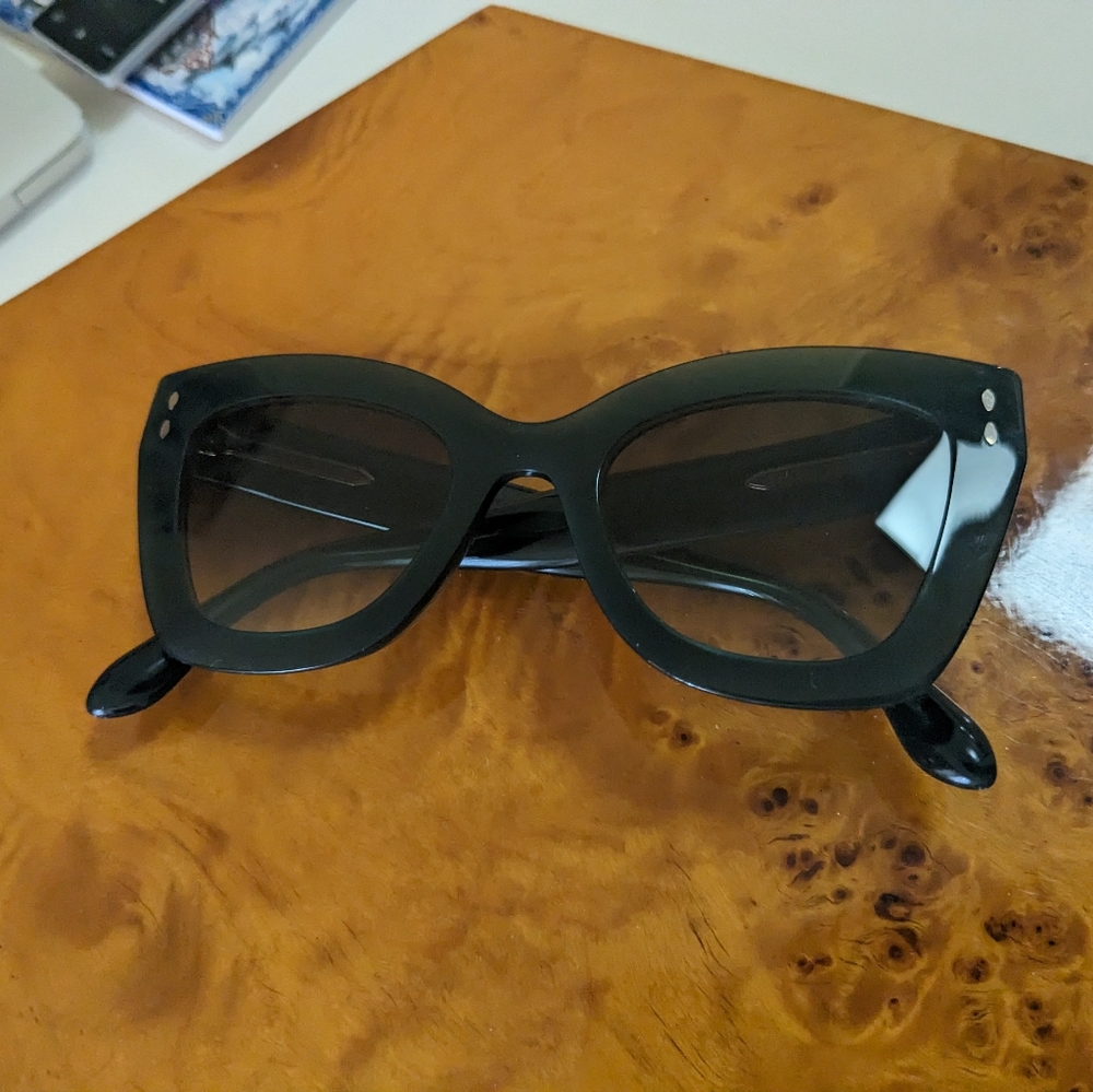 Isabel Marant Cateye Sunglasses, Green Acetate 51 mm